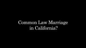 common law marriage california